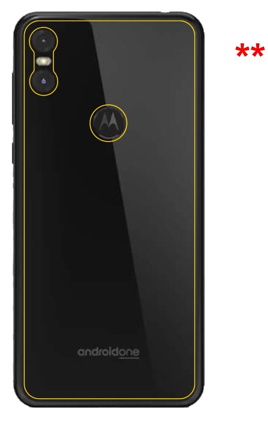 5x Schutzfolie matt für Motorola One Rückseite Dis (6)