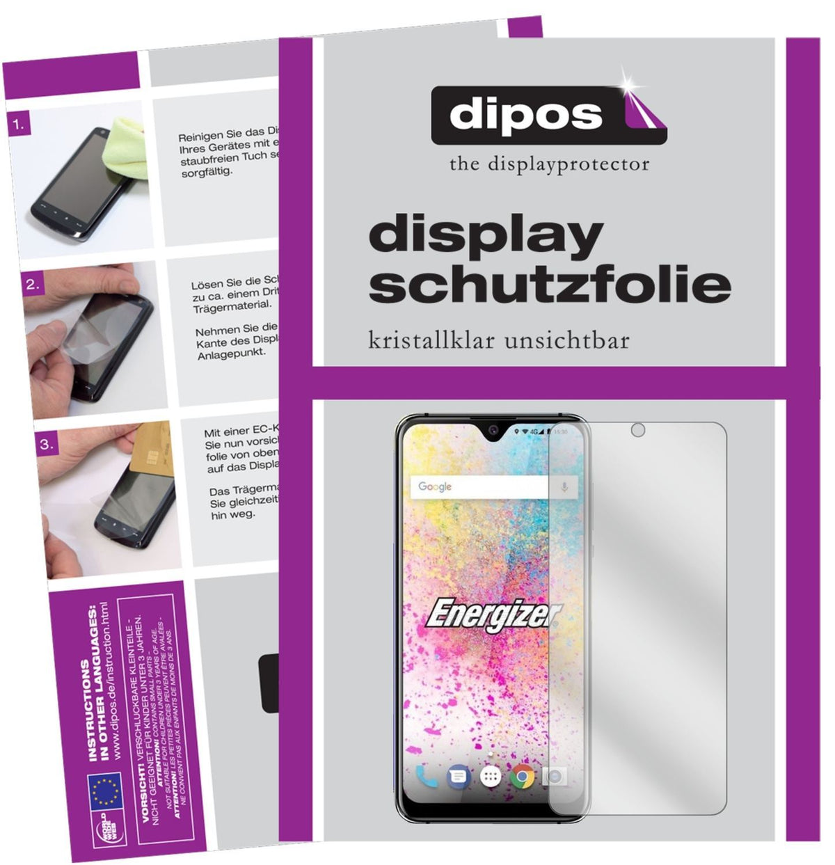 2x Schutzfolie klar für Energizer Ultimate U620S P (1)