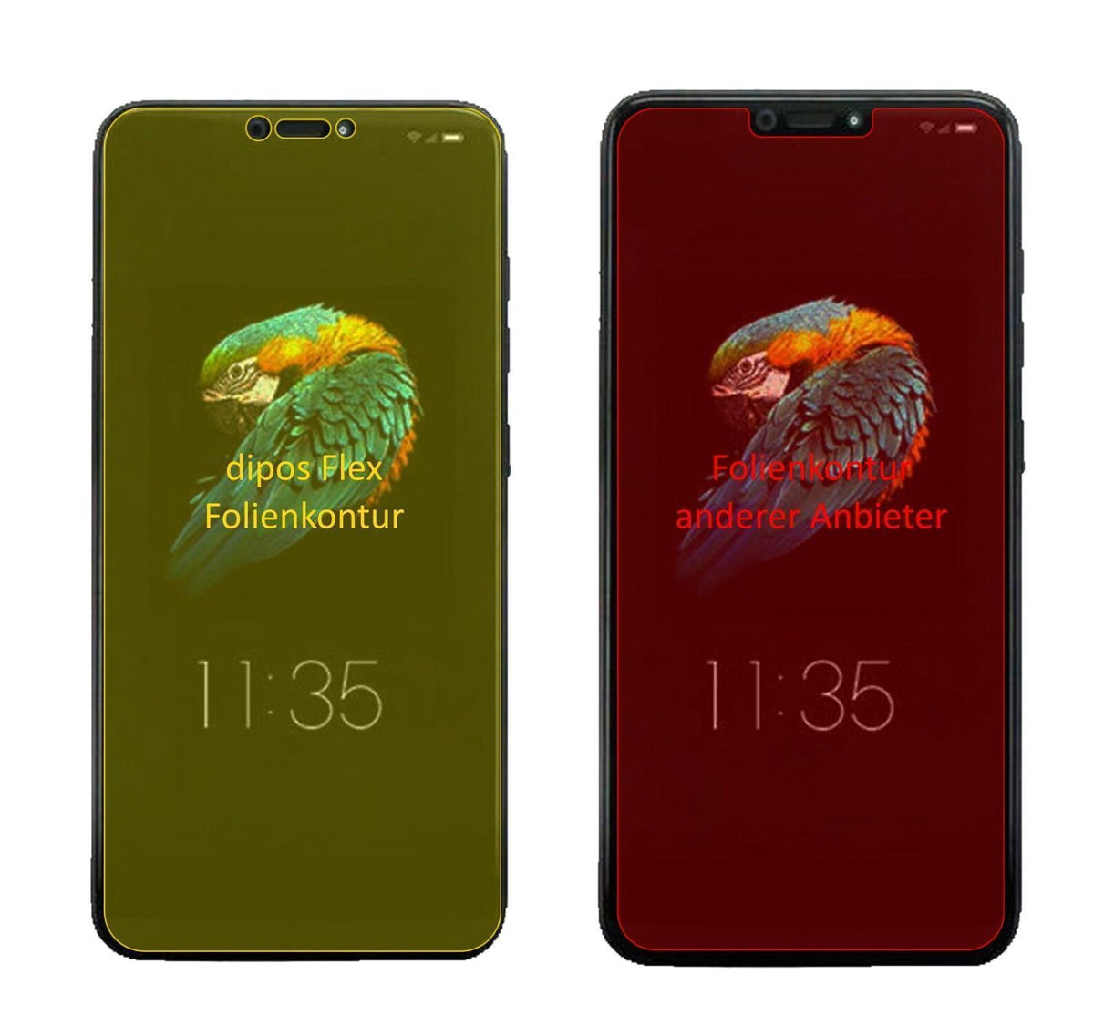 3x 3D Full Cover Schutzfolie für Lenovo S5 Pro GT (2)