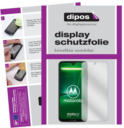 2x Schutzfolie klar für Motorola Moto G7 Plus Disp (1)