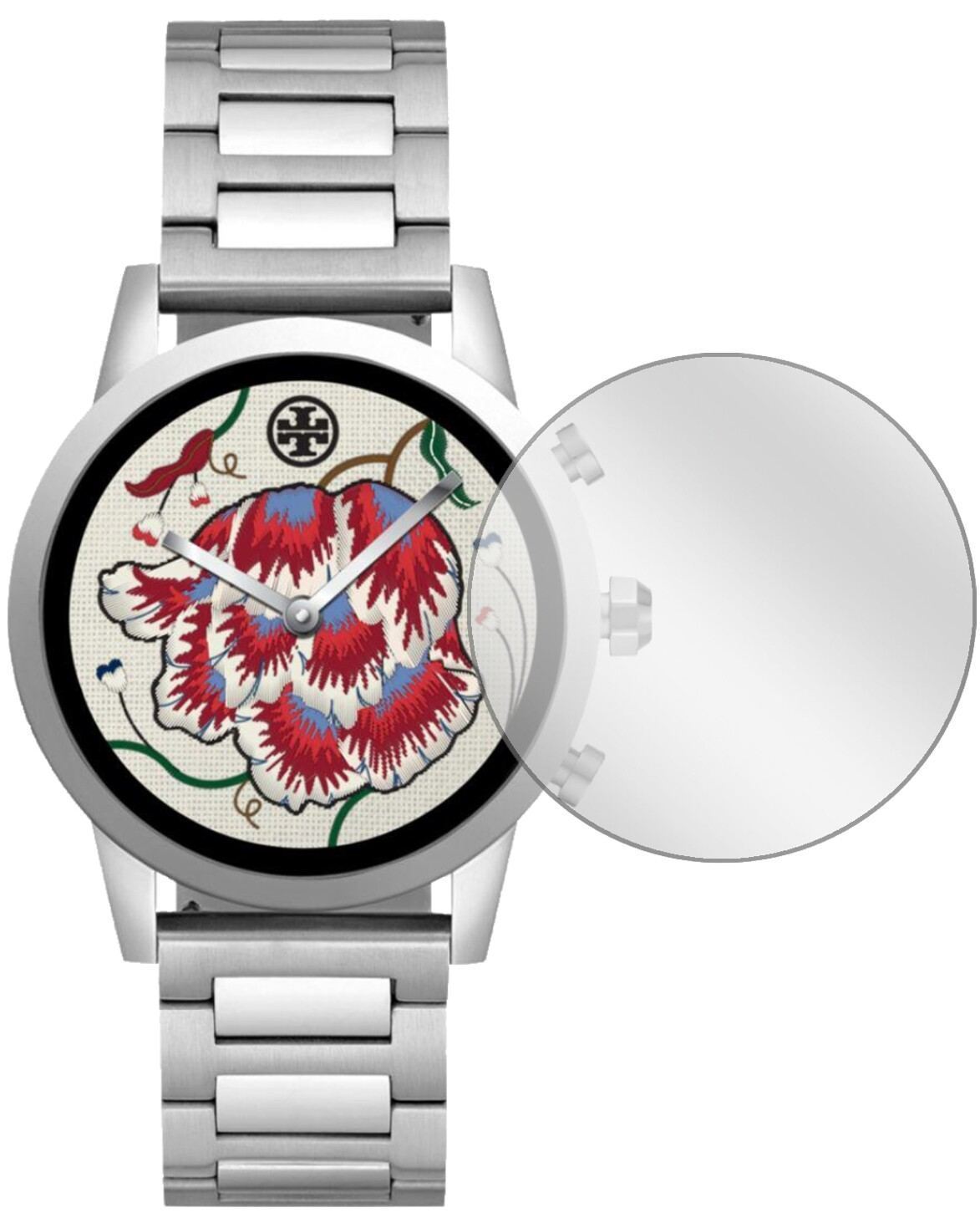 2x Schutzfolie klar für Tory Burch Gigi Watch 40mm (2)