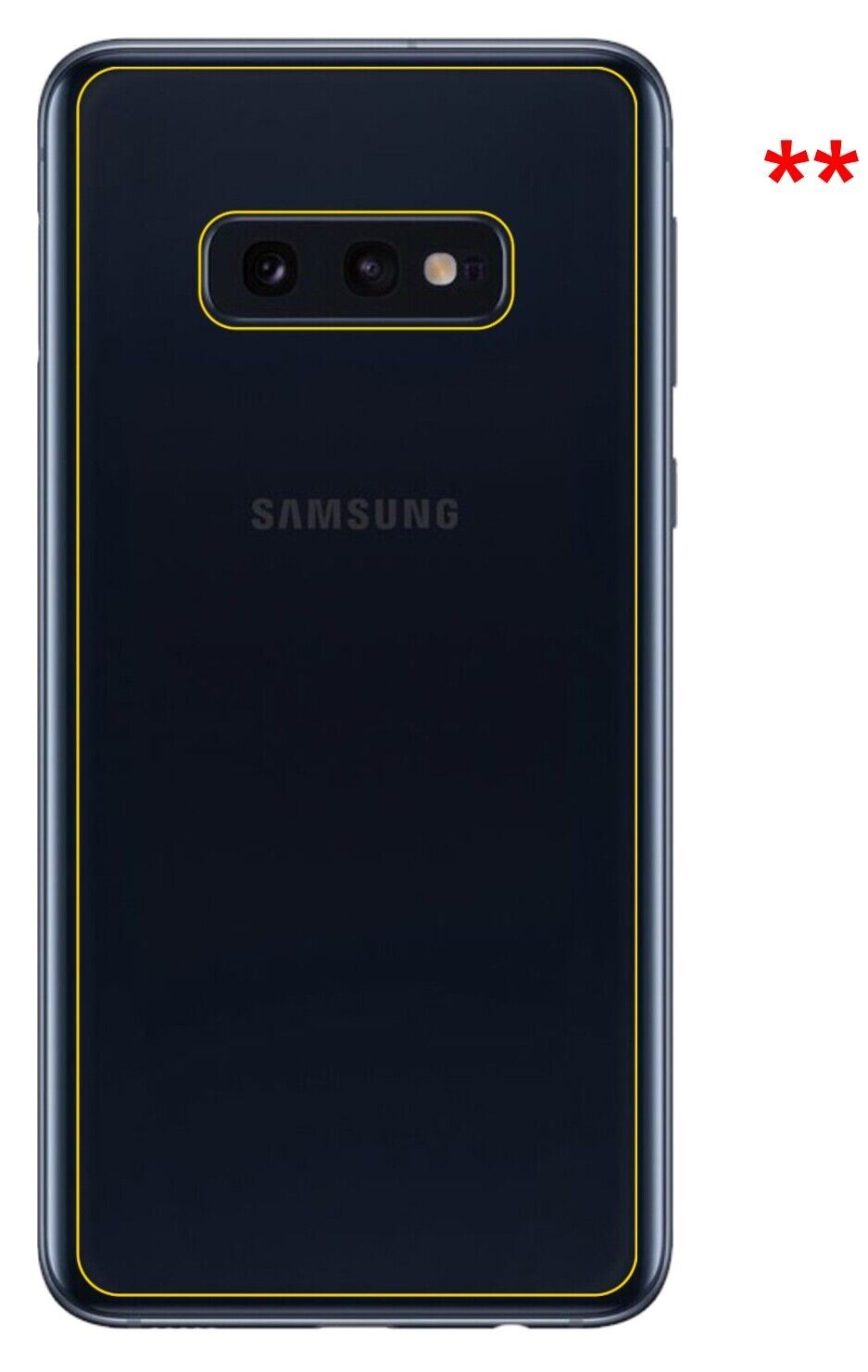 1x 9H Schutzfolie für Samsung Galaxy S10e Rückseit (9)