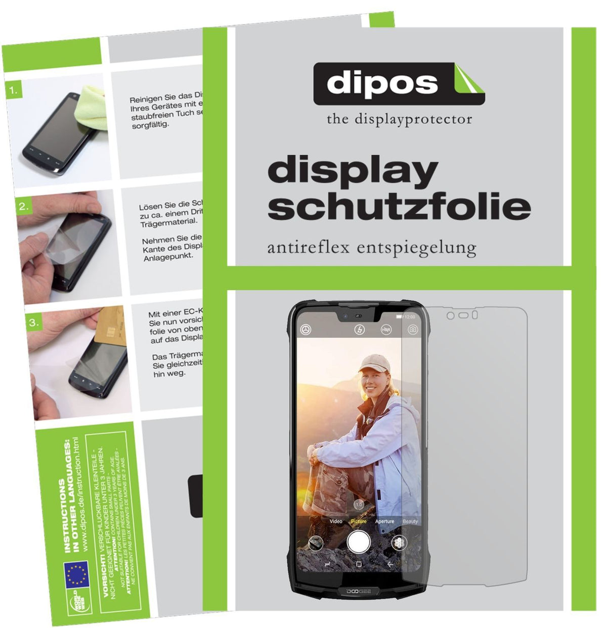 2x Schutzfolie matt für Doogee S90 Display-Schutzf (1)