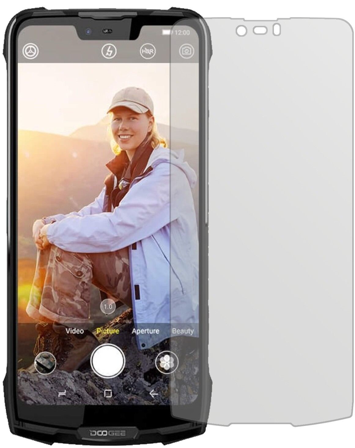 2x Schutzfolie matt für Doogee S90 Display-Schutzf (2)