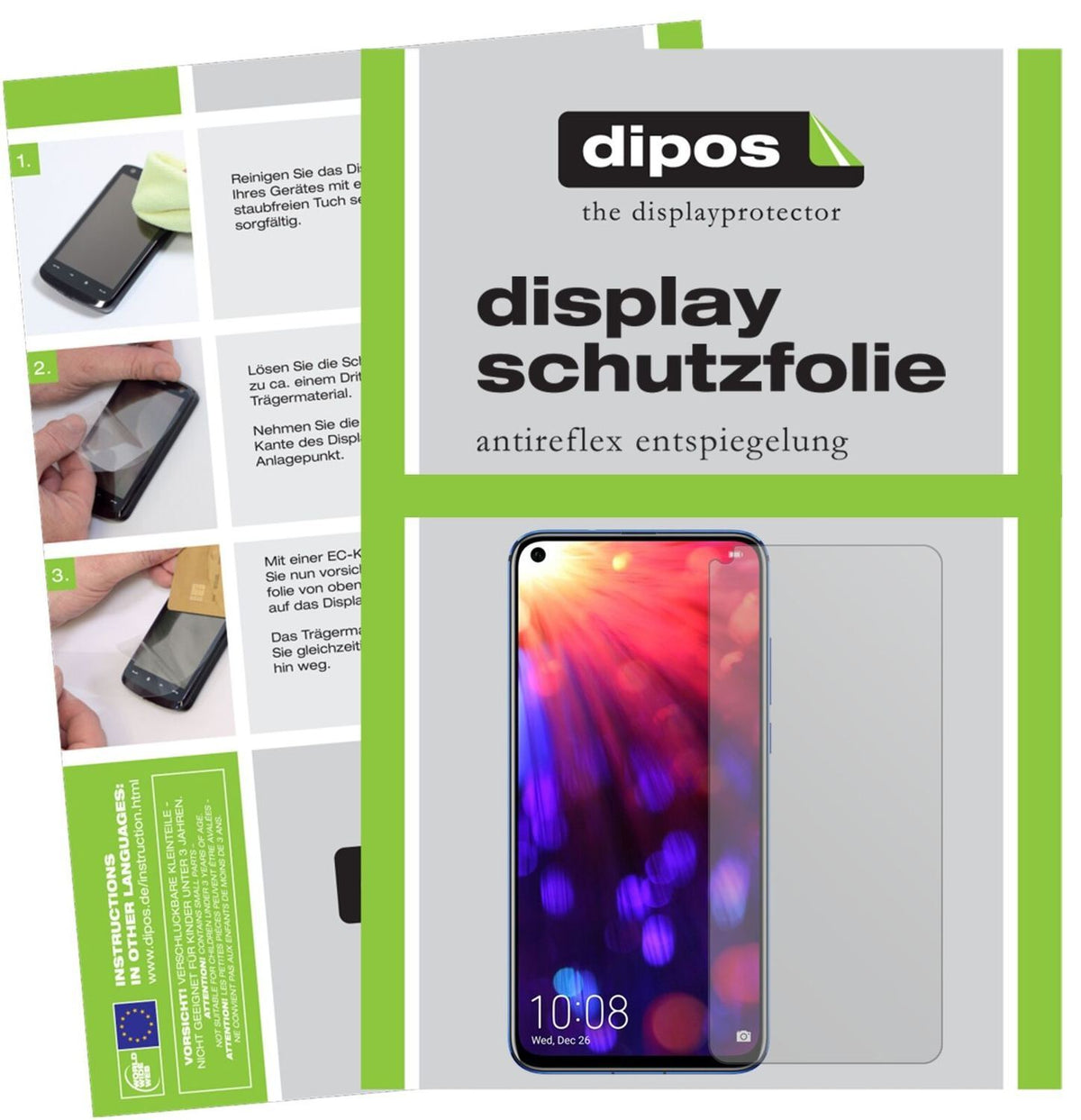5x Schutzfolie matt für Honor View 20 Display-Schu (2)