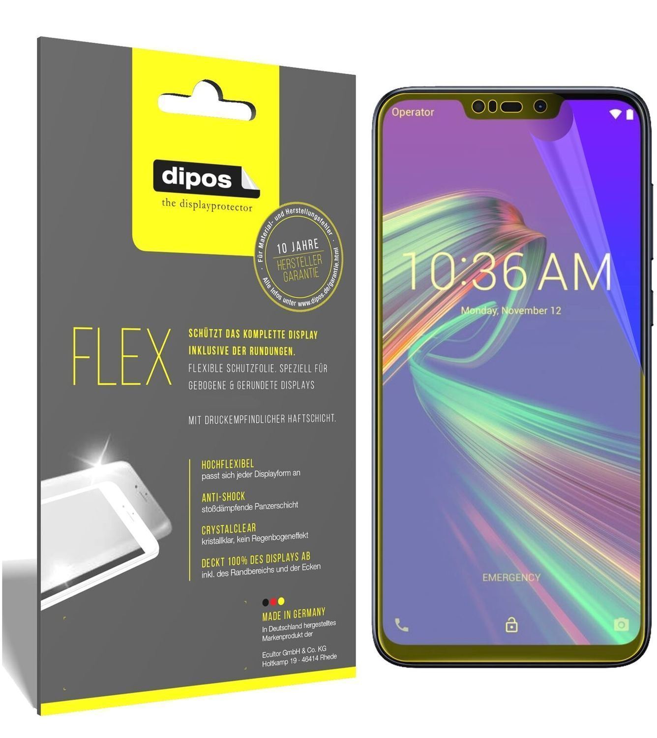 1x 3D Full Cover Schutzfolie für Asus ZenFone Max  (2)