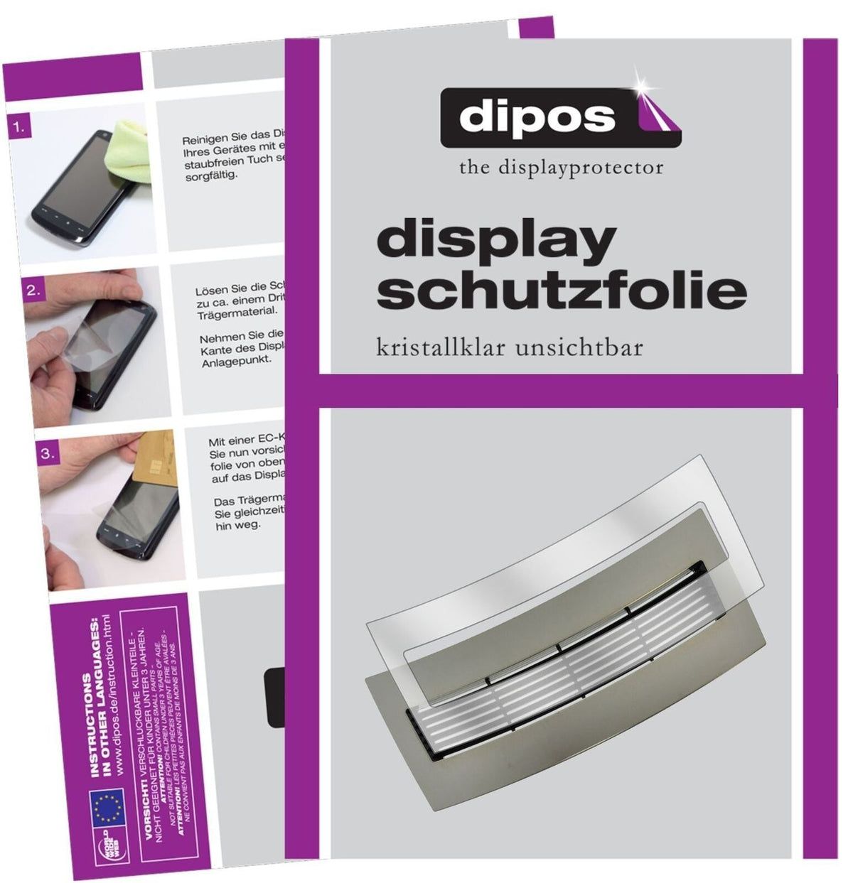1x Schutzfolie klar für Jura J9.3 Tropfblech Displ (2)