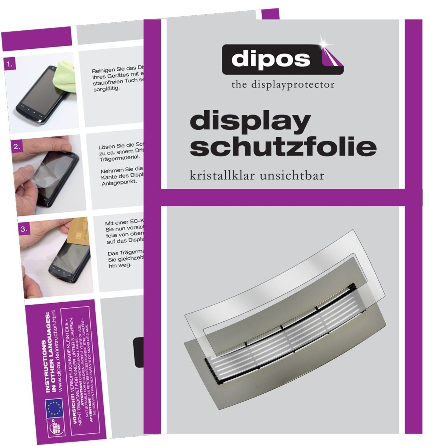 1x Schutzfolie klar für Jura J9.3 Tropfblech Displ (2)