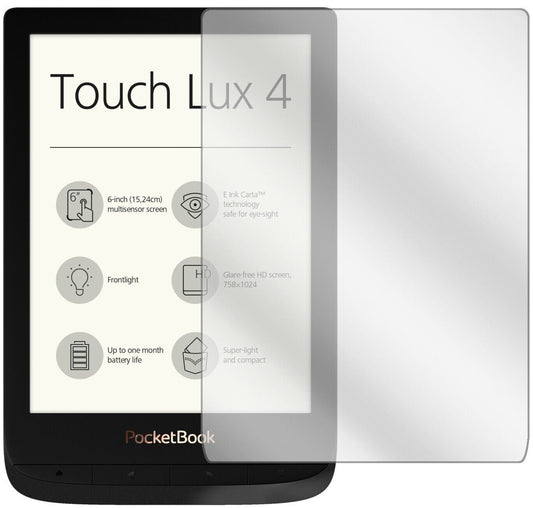 5x Schutzfolie klar für PocketBook Touch Lux 4 Dis (1)
