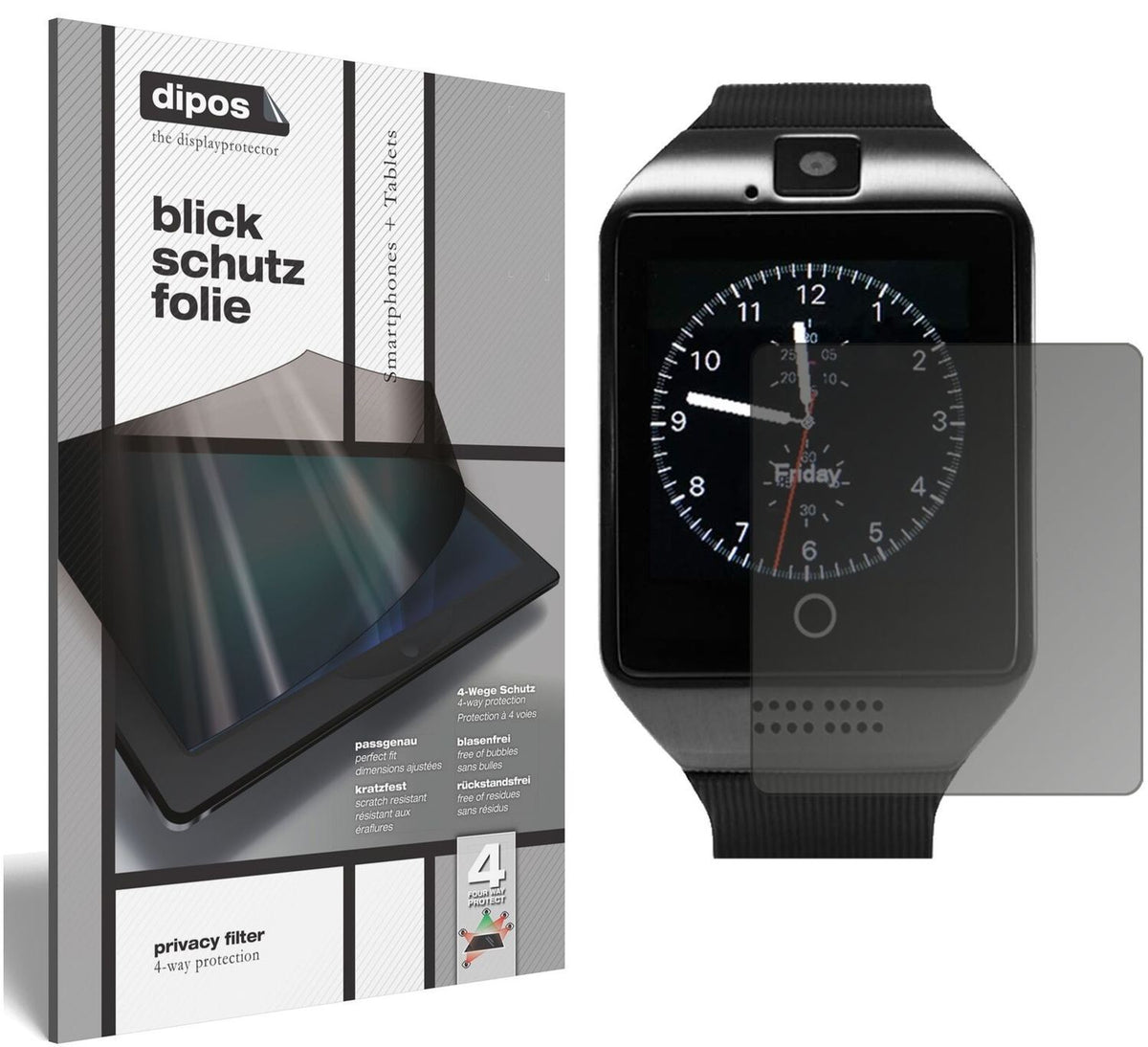 Blickschutzfolie für Tagobee TB02 Smartwatch matt  (2)