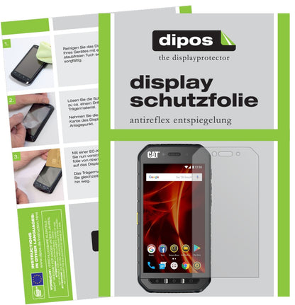 2x Schutzfolie matt für CAT S48c Display-Schutzfol (1)