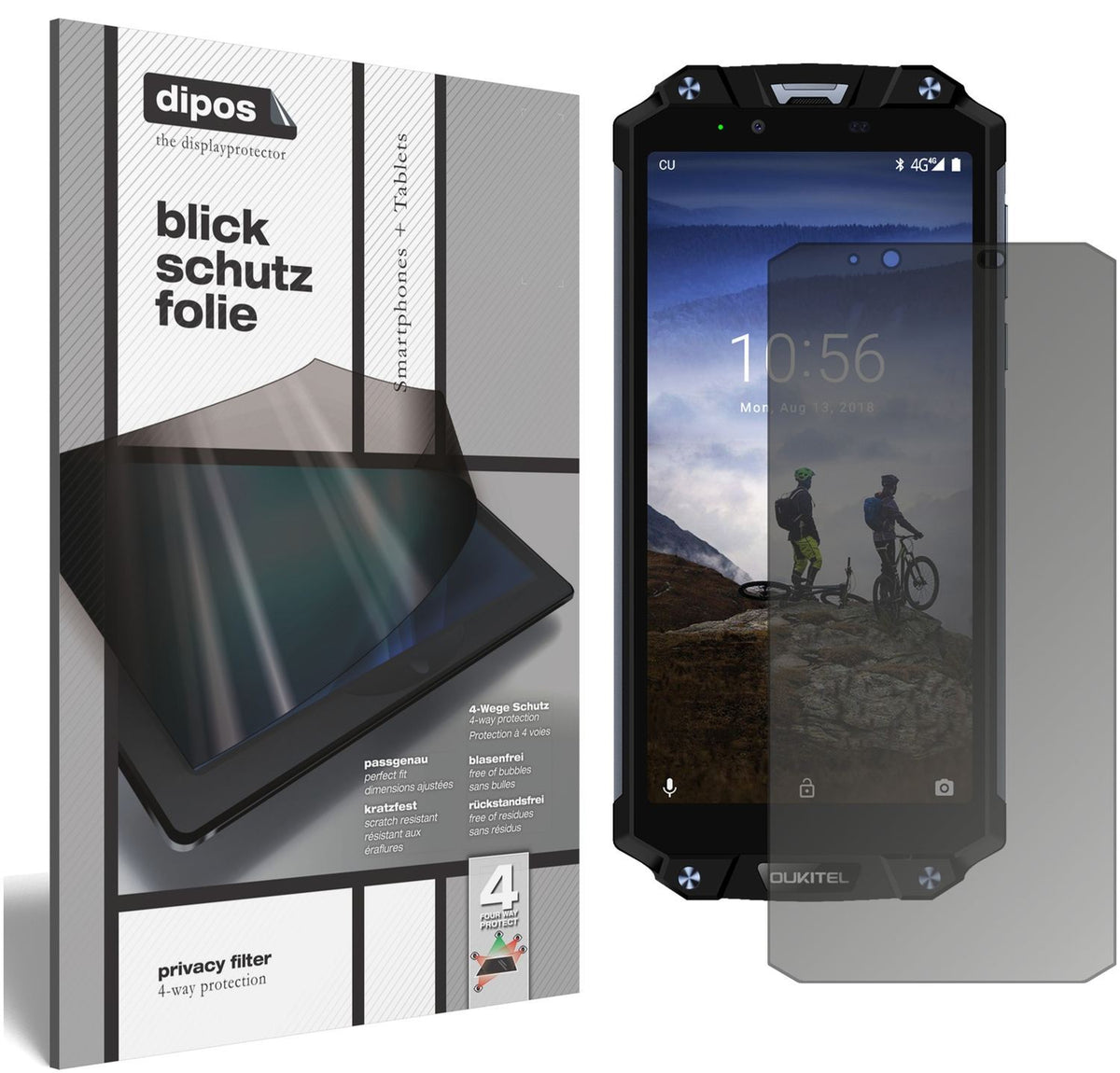 Blickschutzfolie für Oukitel WP2 matt Schutzfolie  (1)