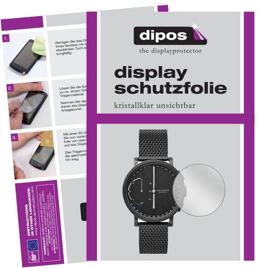 6x Schutzfolie klar für Skagen Hagen Connected Dis (1)