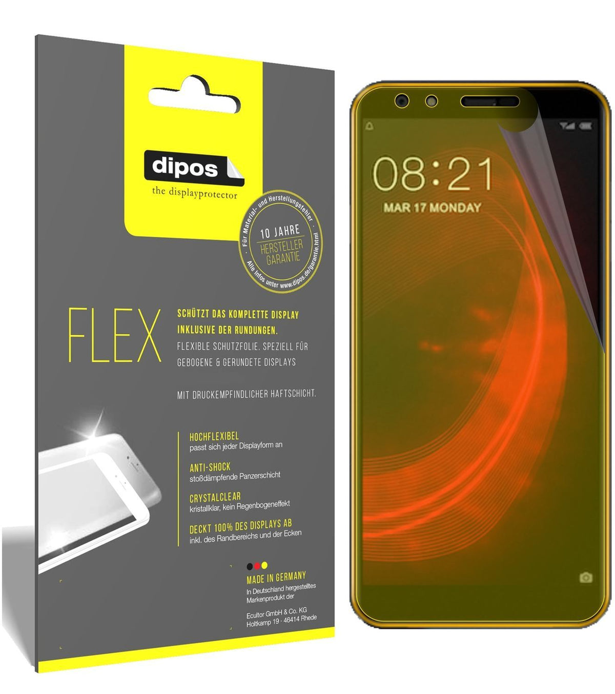 3x 3D Full Cover Schutzfolie für Nubia N2 Lite (1)