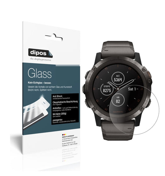 2x 9H Schutzfolie matt für Garmin fenix 5 Plus (47 (1)