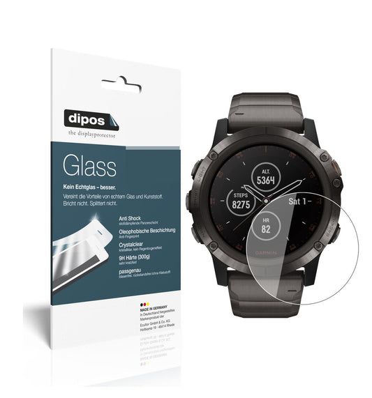 2x 9H Schutzfolie für Garmin fenix 5 Plus (47mm) P (1)
