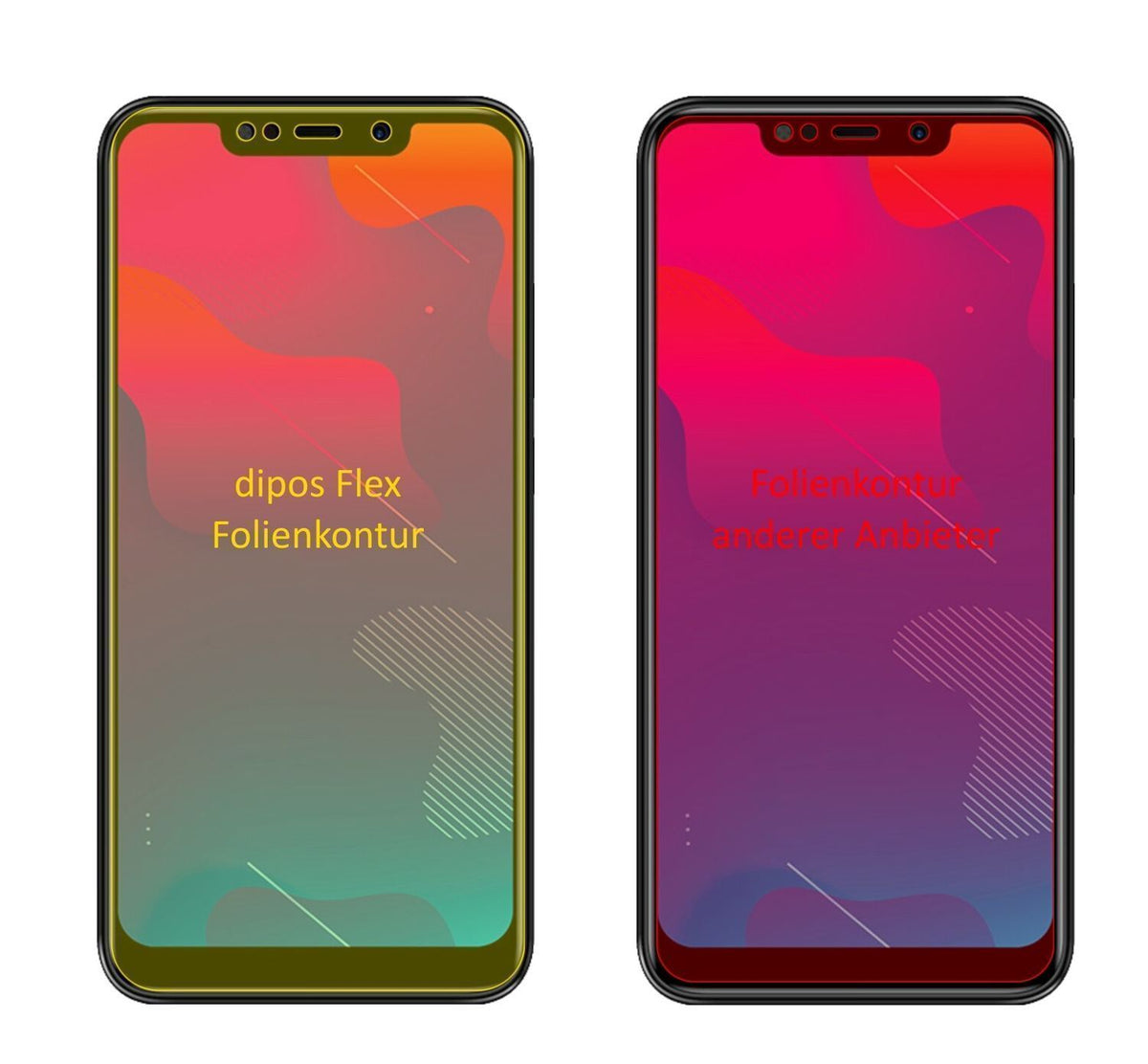 3x 3D Full Cover Schutzfolie für Panasonic Eluga Z (2)