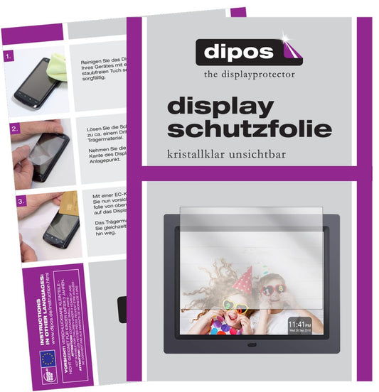 2x Schutzfolie klar für Apeman 8 Zoll HD Display-S (1)