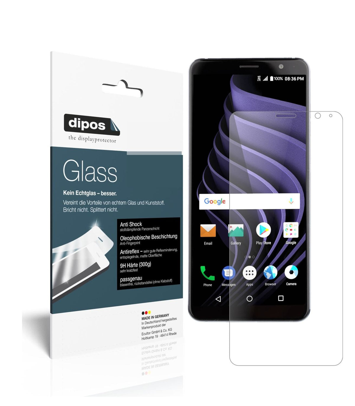 2x 9H Schutzfolie matt für ZTE Blade Max View Panz (1)