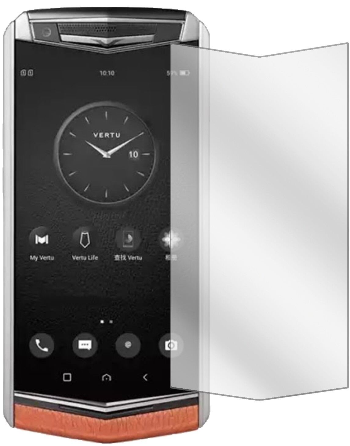 6x Schutzfolie klar für Vertu Aster P Display-Schu (2)