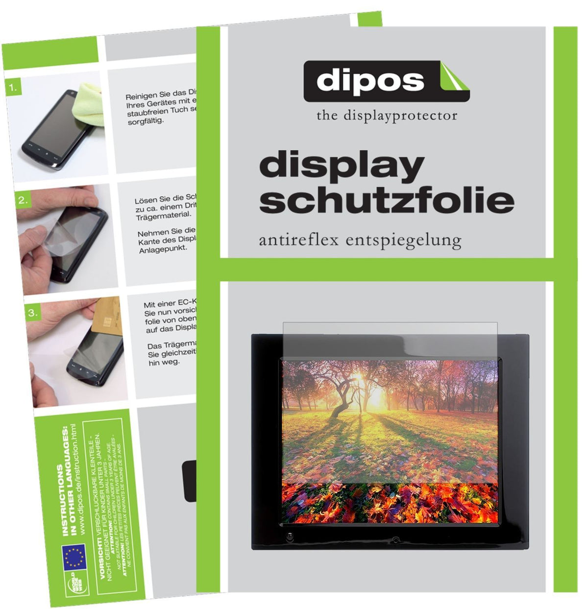 2x Schutzfolie matt für Xoro DPF 12B1 Display-Schu (1)