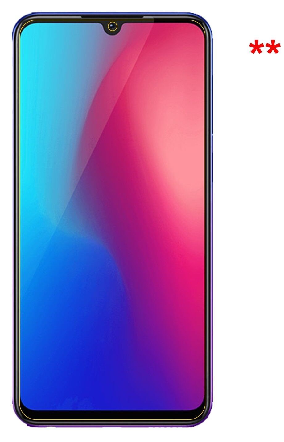 Blickschutzfolie für Vivo Z3 matt Schutzfolie Priv (5)