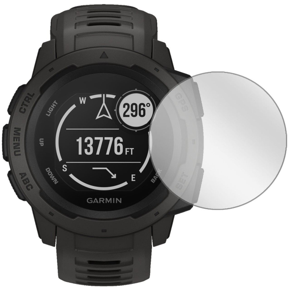 6x Schutzfolie klar für Garmin Instinct Display-Sc (2)