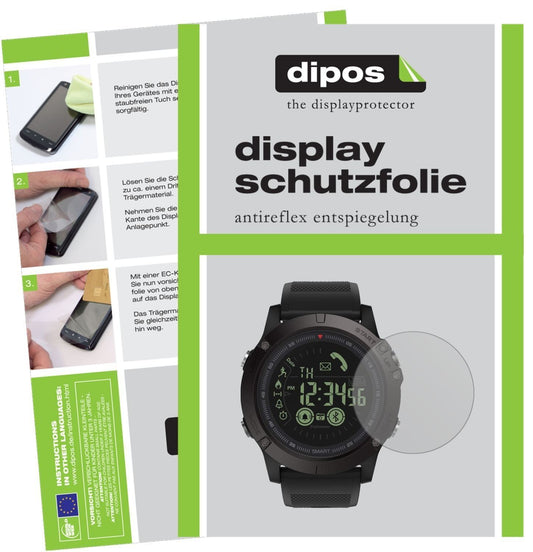 6x Schutzfolie matt für Gokoo S10 Smartwatch Displ (1)
