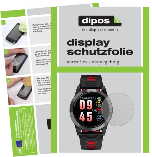 6x Schutzfolie matt für OOOUSE R15 Smartwatch Disp (1)