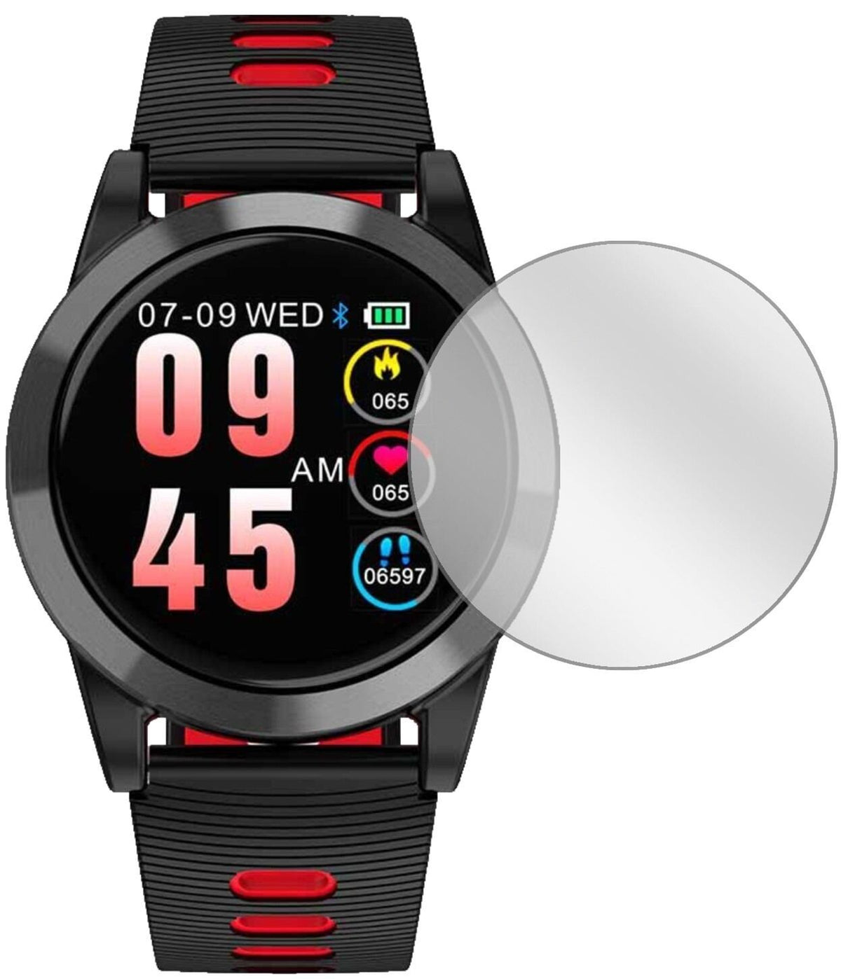 6x Schutzfolie klar für OOOUSE R15 Smartwatch Disp (2)