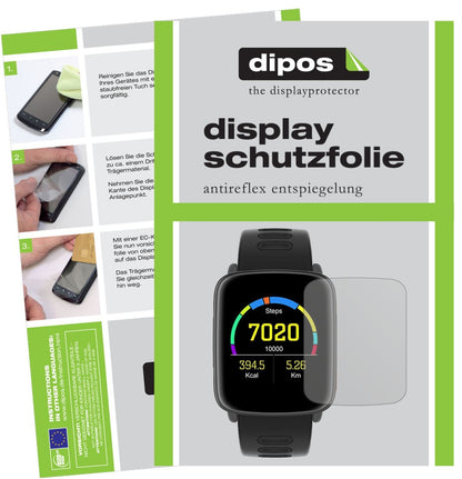 6x Schutzfolie matt für Yamay SW018 Smartwatch Dis (1)