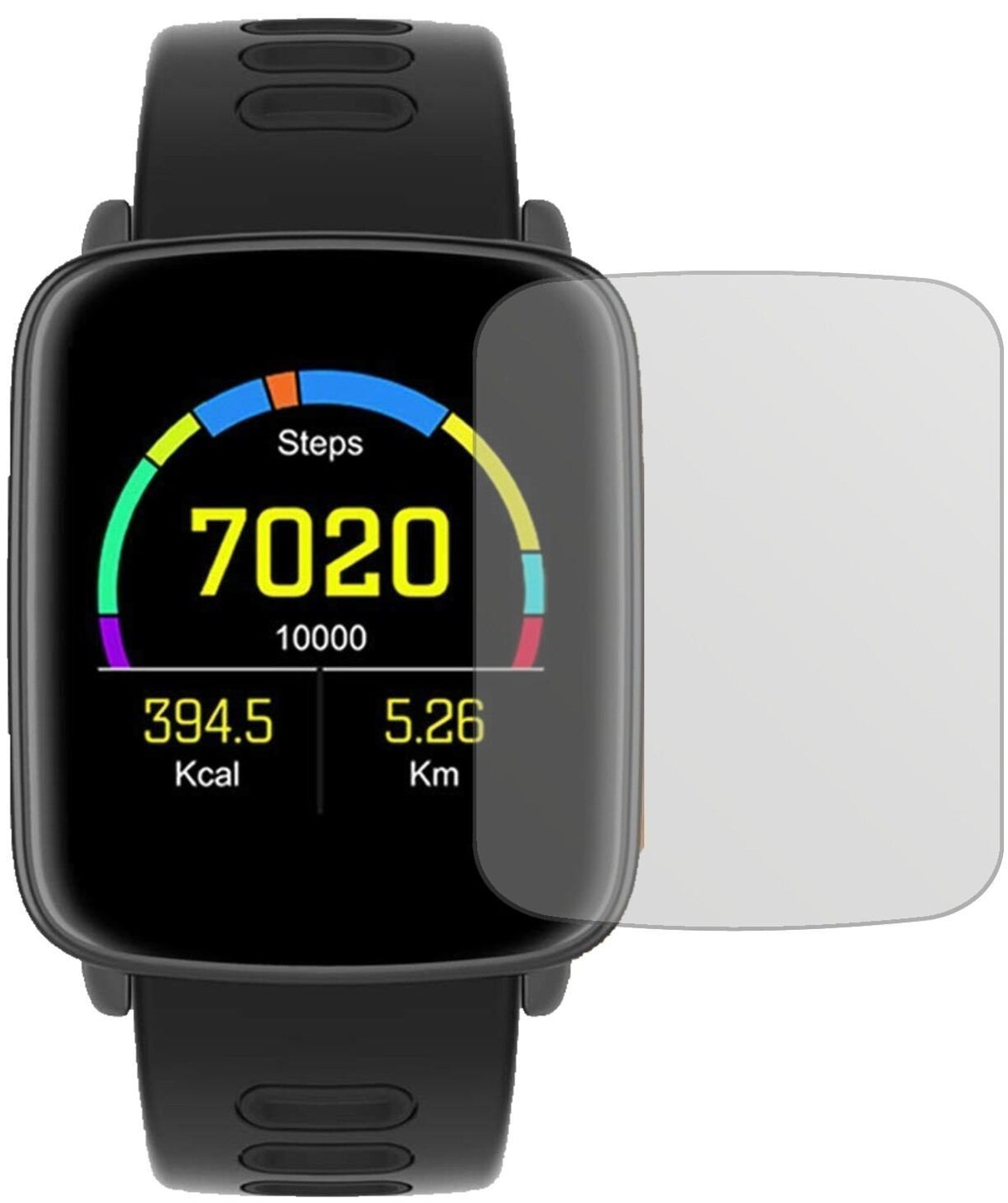 6x Schutzfolie matt für Yamay SW018 Smartwatch Dis (2)