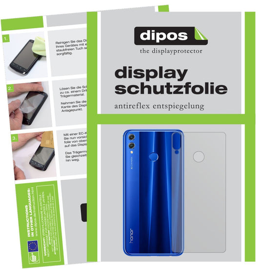 2x Schutzfolie matt für Honor 8X Max Rückseite Dis (1)
