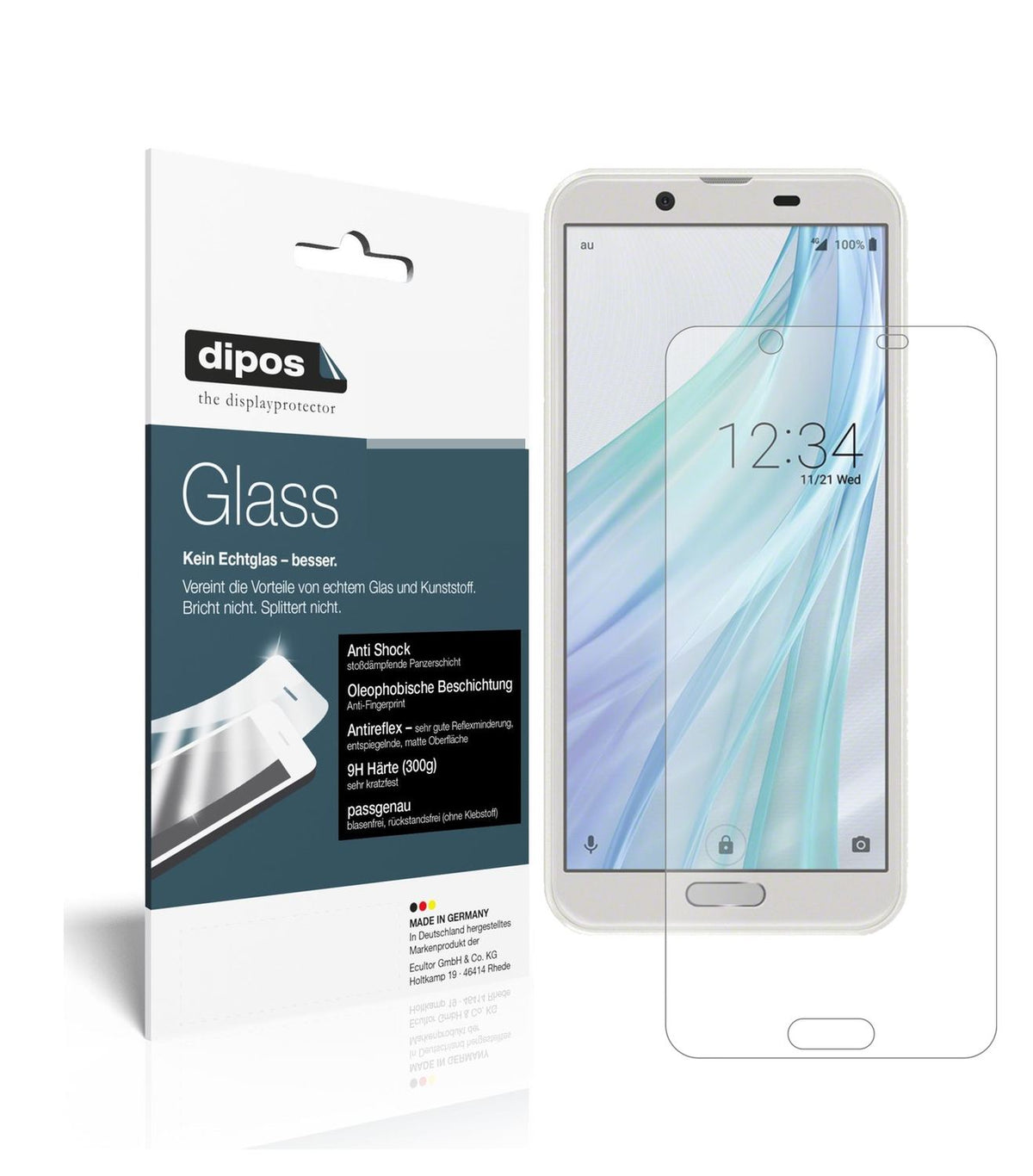 2x 9H Schutzfolie matt für Sharp Aquos Sense2 Panz (1)