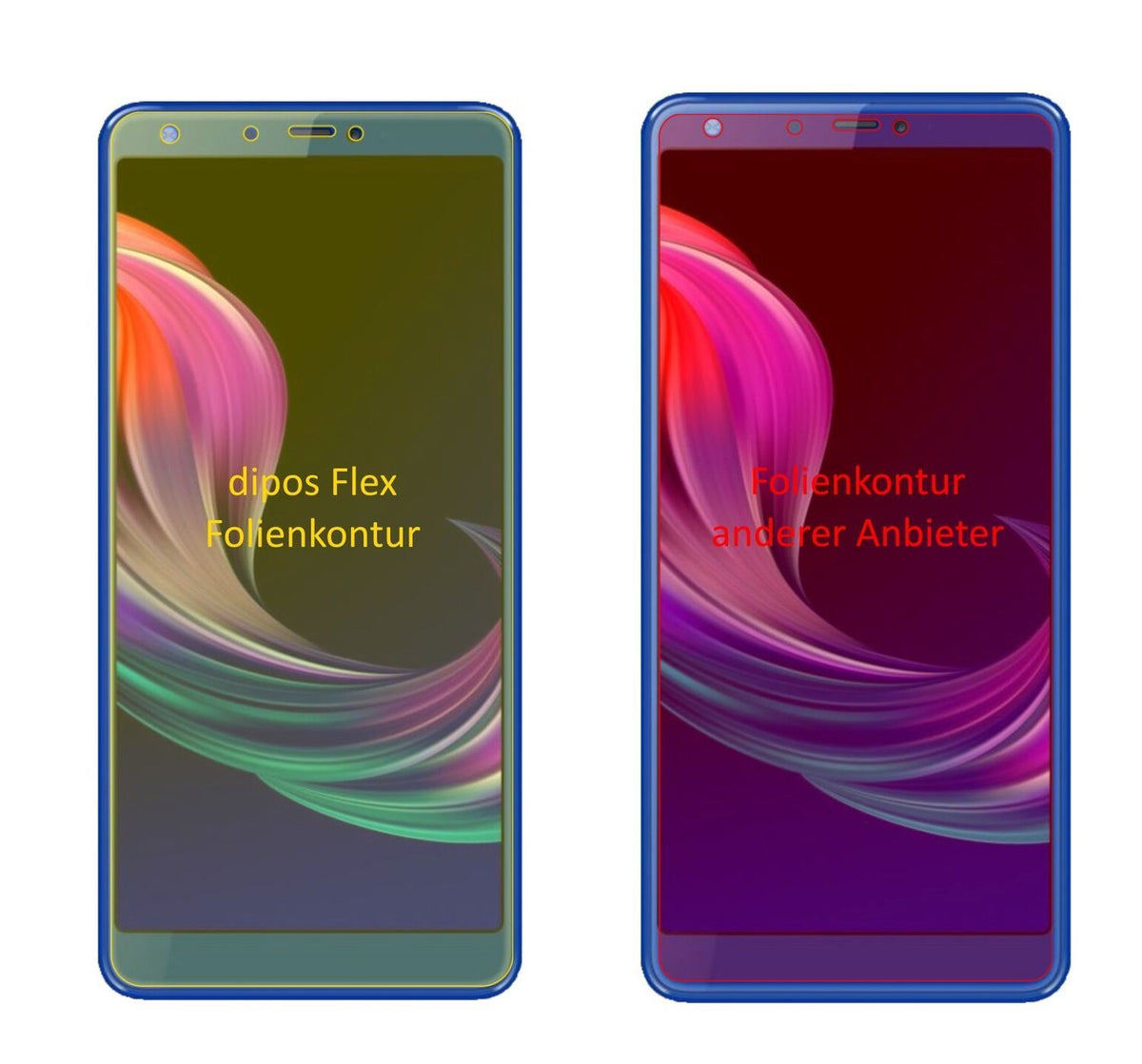 3x 3D Full Cover Schutzfolie für Panasonic Eluga R (2)