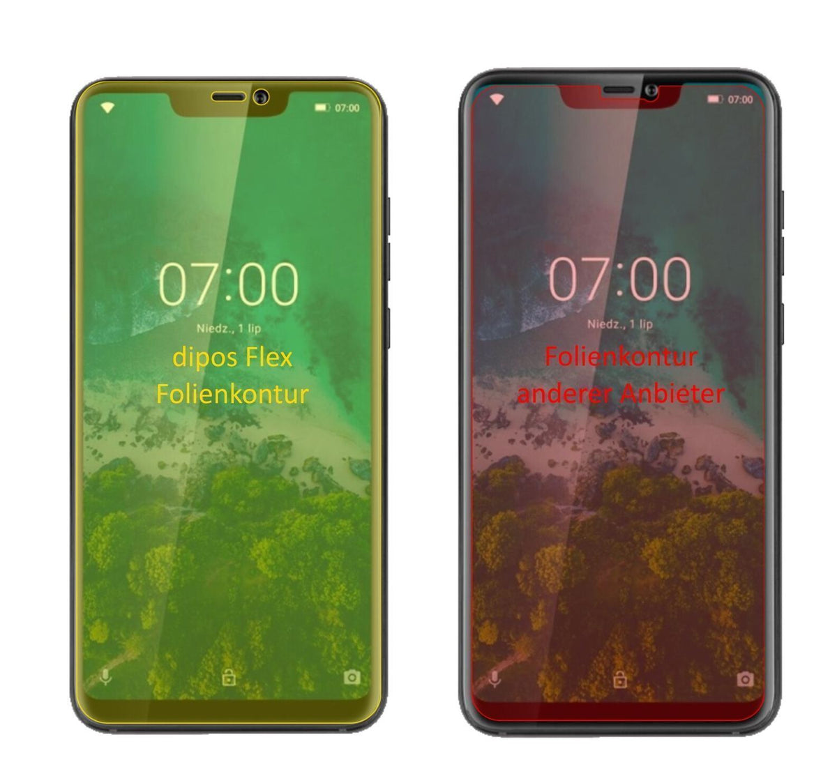 3x 3D Full Cover Schutzfolie für Kruger Matz Smart (2)