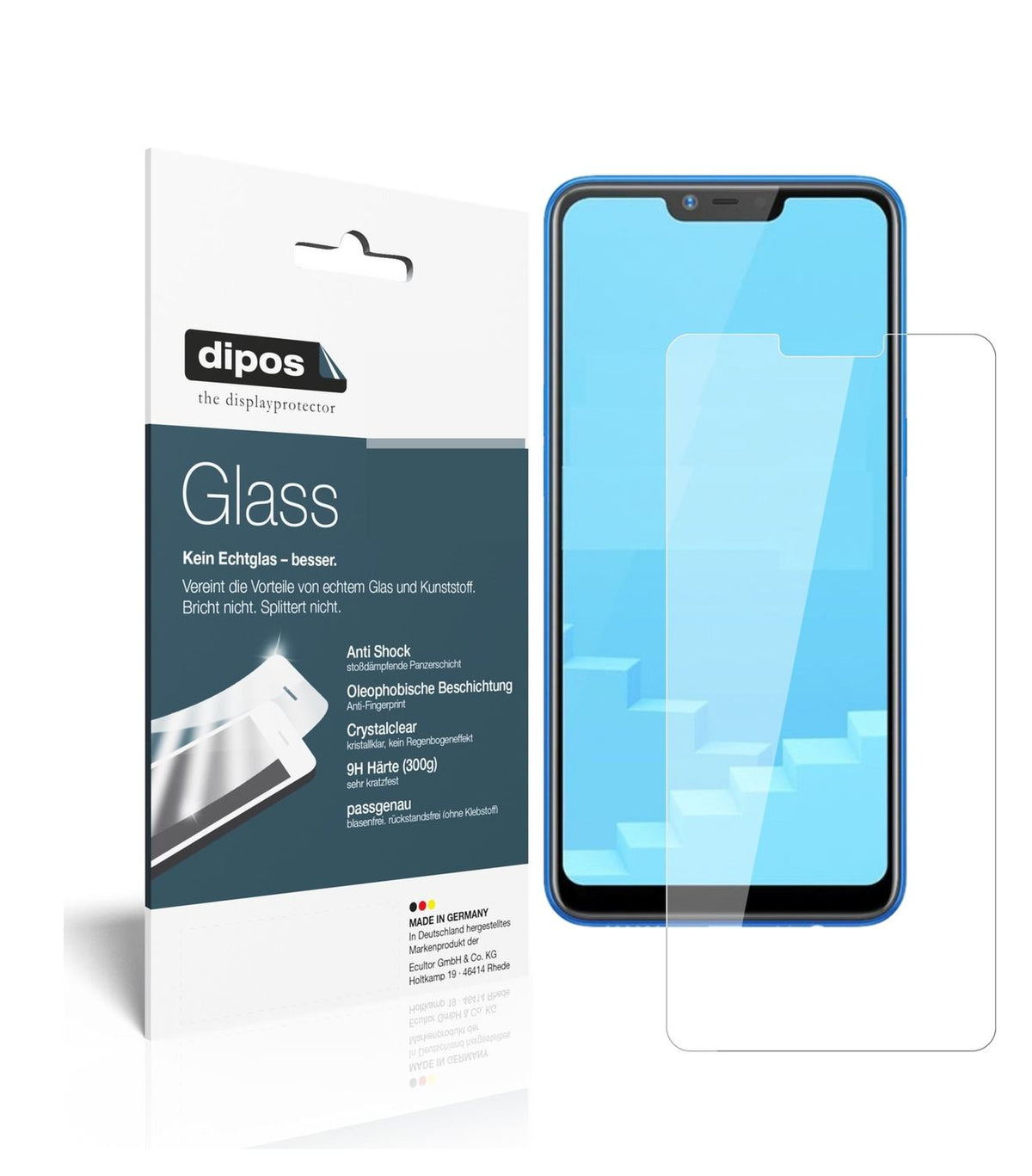 2x 9H Schutzfolie für Oppo Realme C1 Panzerfolie (1)
