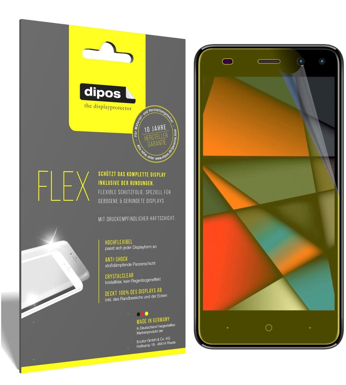 3x 3D Full Cover Schutzfolie für Intex Indie 6 (1)