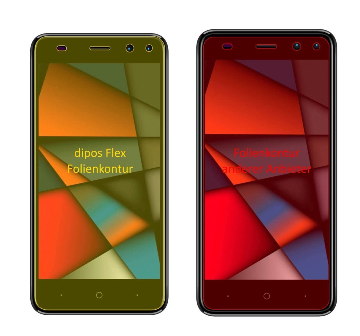 3x 3D Full Cover Schutzfolie für Intex Indie 6 (2)