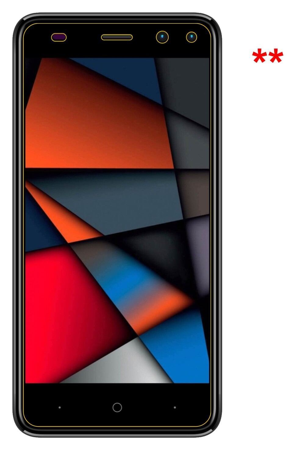 2x Schutzfolie matt für Intex Indie 6 Display-Schu (6)