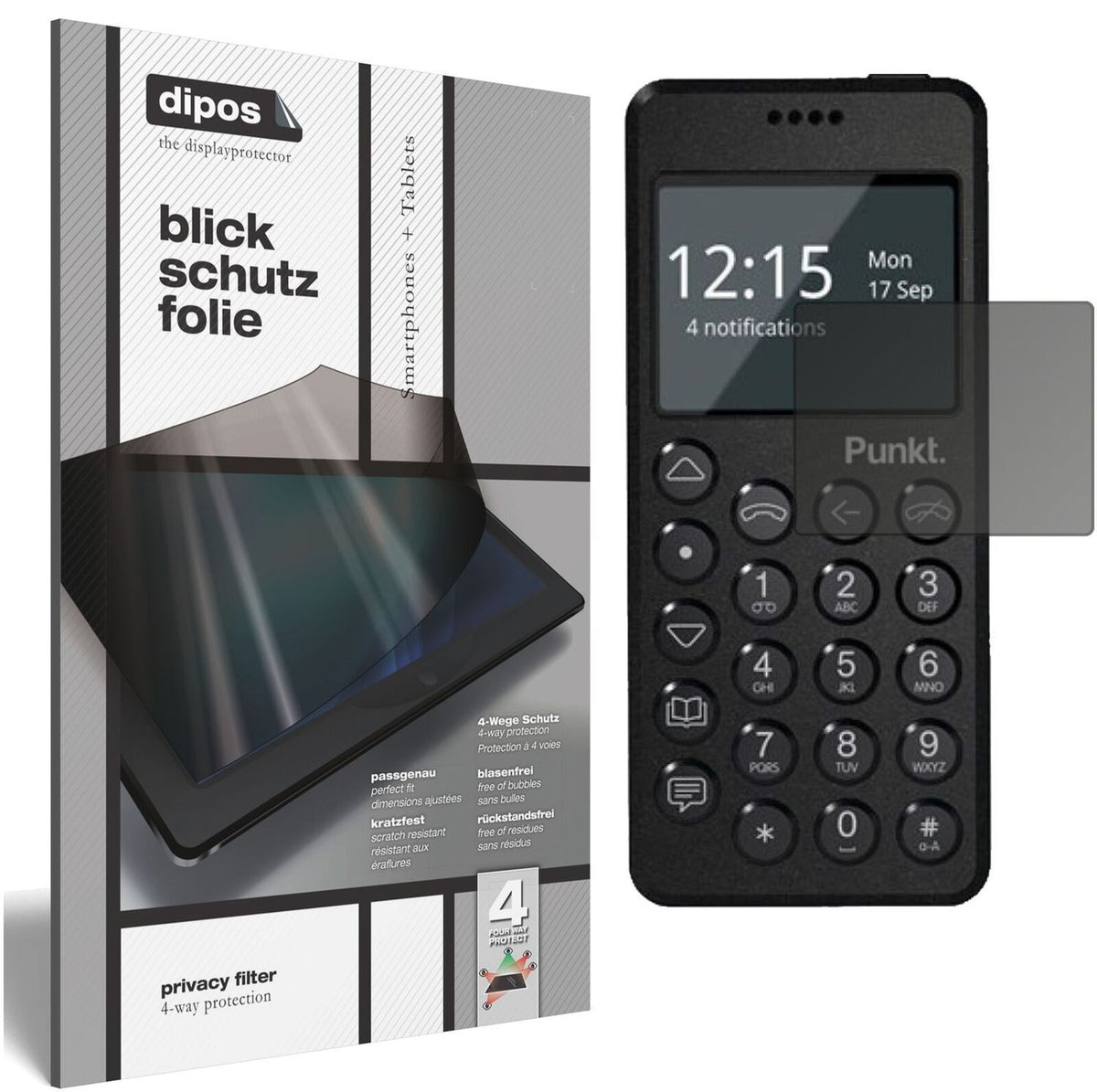 Blickschutzfolie für Punkt MP02 matt Schutzfolie P (2)