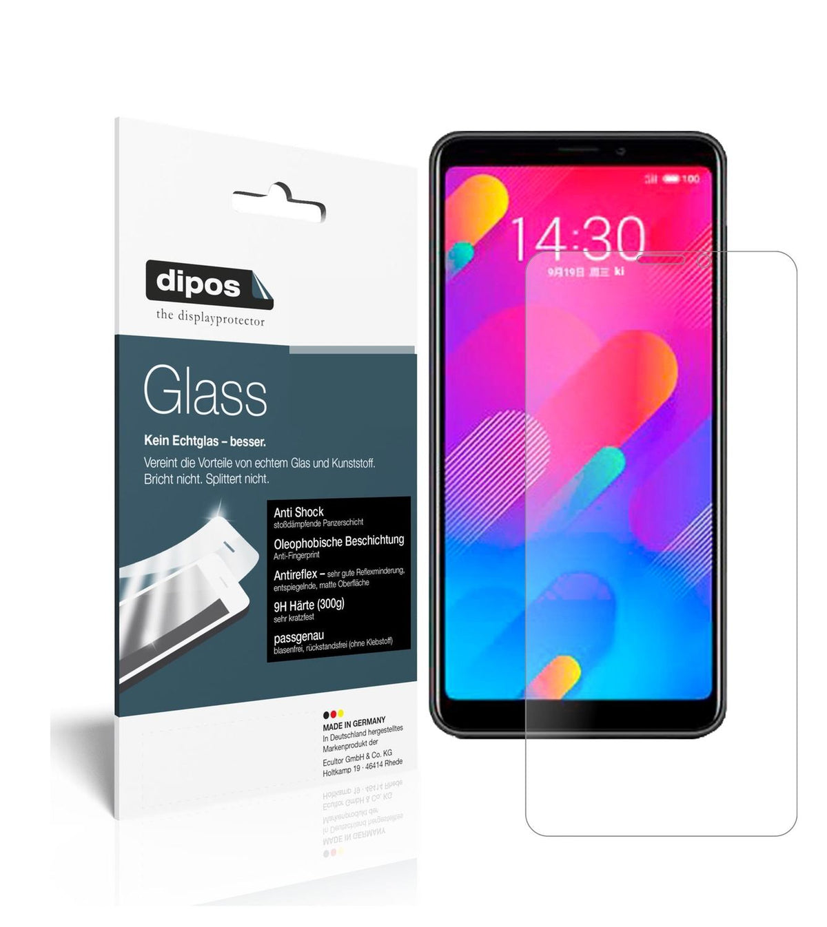 2x 9H Schutzfolie matt für Meizu V8 pro Panzerfoli (1)