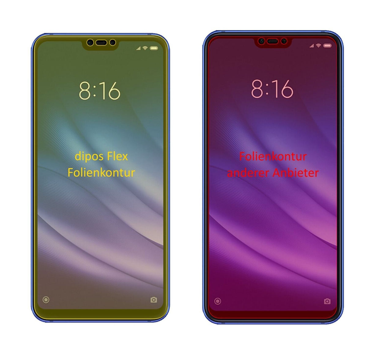 3x 3D Full Cover Schutzfolie für Xiaomi Mi 8 Lite (2)