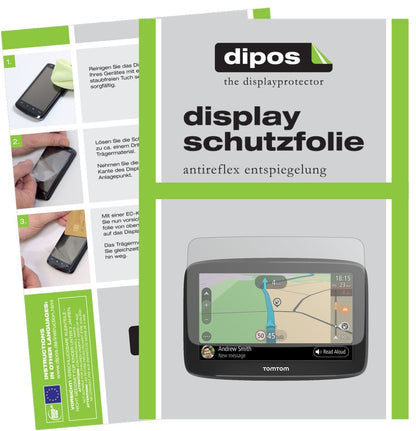 3x Schutzfolie matt für TomTom Go Basic Display-Sc (1)
