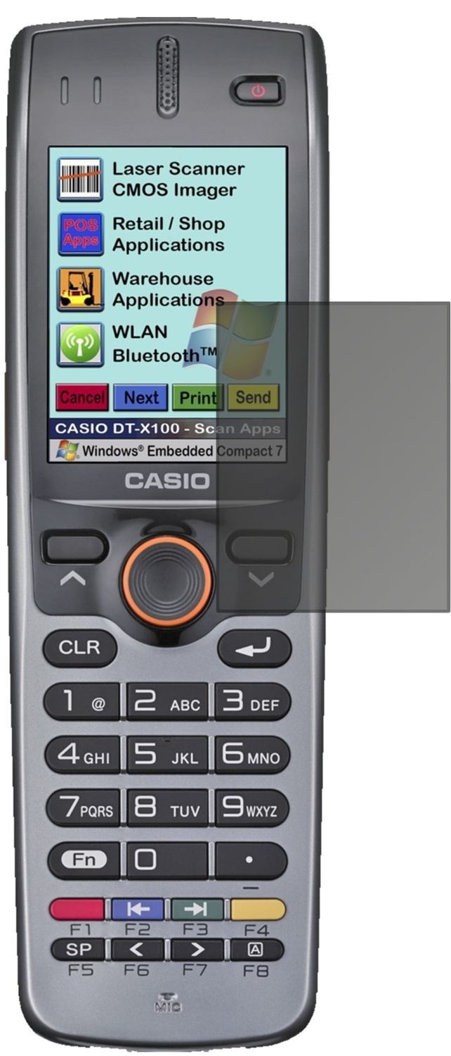 Blickschutzfolie für Casio DT-X100 matt Schutzfoli (2)