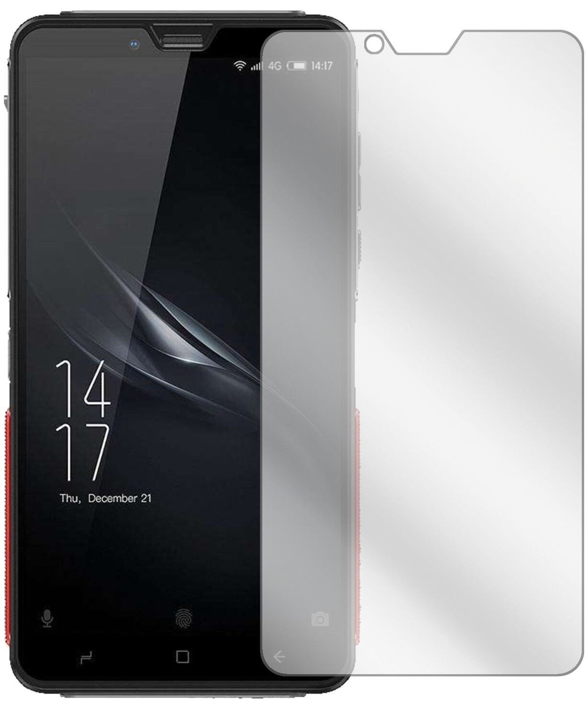 2x Schutzfolie klar für Elephone Soldier Display-S (2)