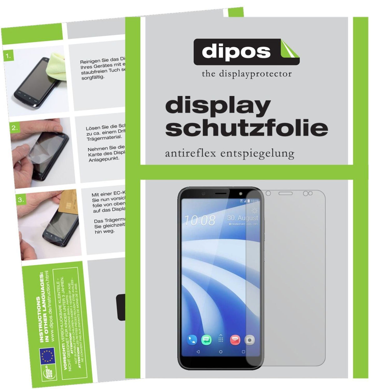 5x Schutzfolie matt für HTC U12 Life Display-Schut (2)