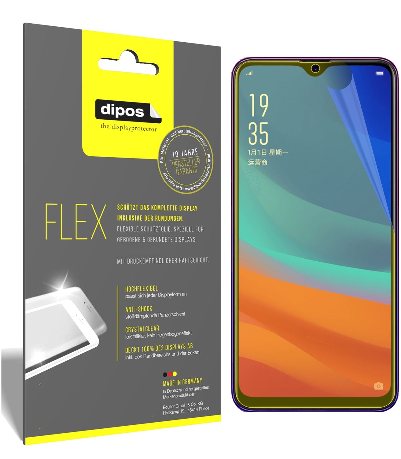3x 3D Full Cover Schutzfolie für Oppo A7x (1)
