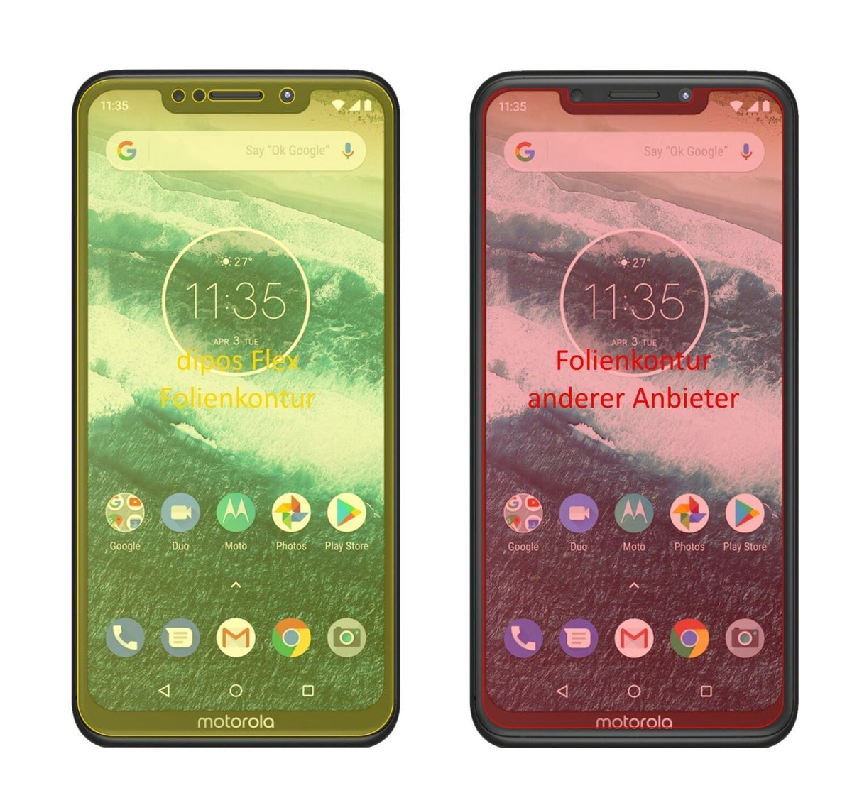 3x 3D Full Cover Schutzfolie für Motorola One Powe (2)
