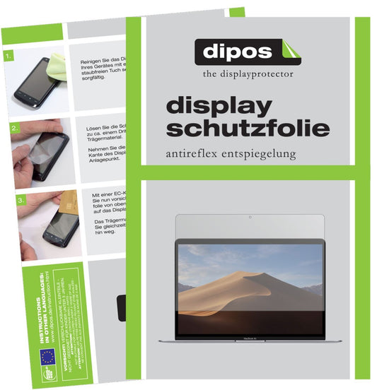 2x Schutzfolie matt für Apple MacBook Air 13 Zoll  (1)